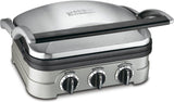 Cuisinart 5-in-1 Grill Griddler Panini Maker Bundle with Waffle Attachment (GR-4N) – Includes Grill and Waffle Plates